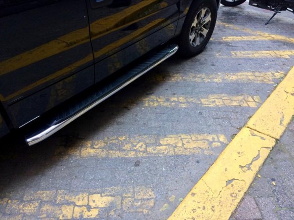 Wasting RIOC Capital: $350K Worth of Street Striping & Painting Washing Away Even parking restriction lines, which carry much less traffic, are badly faded.